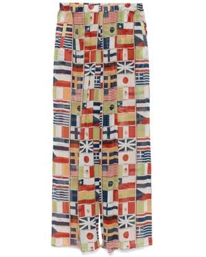 Bode Wide Trousers - Multicolore