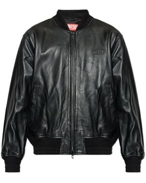 DIESEL Leather Jackets - Black