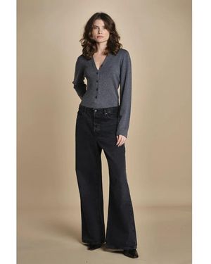 Birgitte Herskind V-Hals Merino Body - Blauw