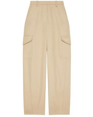 Givenchy Baumwolle Wolle Hose Reißverschluss - Natur