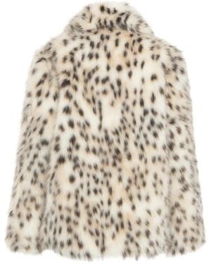 Bully Kurzer Mantel Mit Animal-Print - Natur