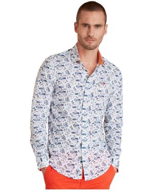 Vicomte A. Camino Shirt - Blauw