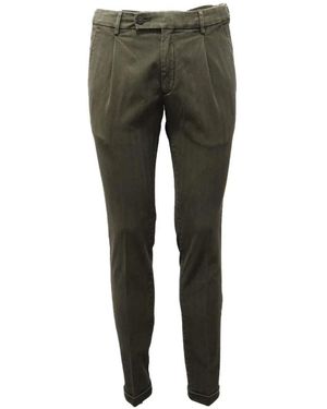 Michael Coal Slim-Fit Trousers - Green