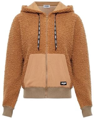 Moschino Hoodies & Sweatvesten ,Bruin ,Polyester Active Sweatshirt