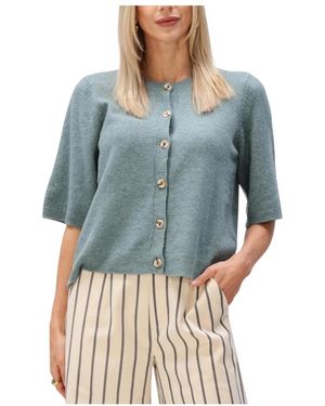 Minus Truien & Vesten ,Blauw ,Msjanna Gebreid Vest