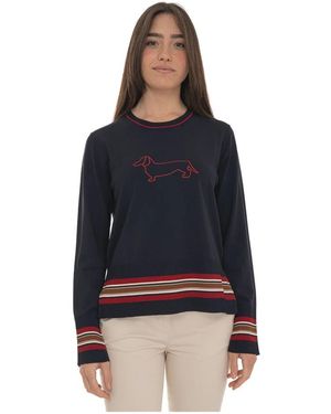 Harmont & Blaine Round-Neck Knitwear - Blue