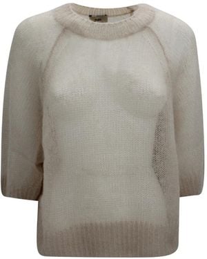 Herno Round-Neck Knitwear - Gray