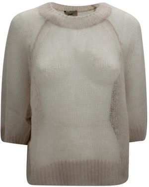 Herno Rundhals-Strickware - Grau