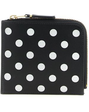 Comme des Garçons Polka Dots Printed Wallet - Schwarz