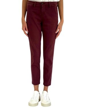 Roy Rogers Slim-Fit Trousers - Rouge
