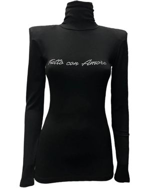 Giulia N Couture Turtlenecks - Black
