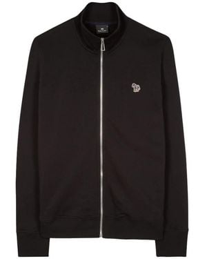 Paul Smith Zebra Logo Reißverschluss Sweatshirt - Schwarz
