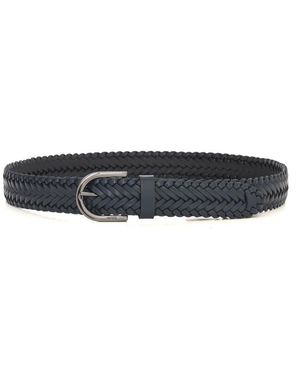 HUGO Accessoires ,Blauw ,Roul-Wnl Gevlochten Riem - Zwart
