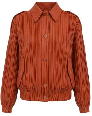 ROWEN ROSE Bomber Jackets - Marrone