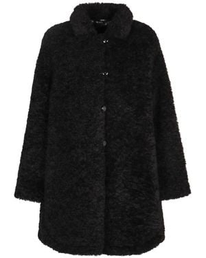 Emporio Armani Single-Breasted Coats - Black