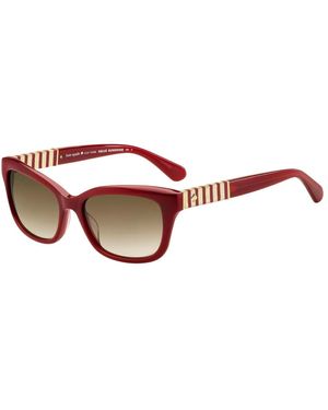 Kate Spade Burgundy/ Shaded Johanna2/S Zonnebrillen - Rood