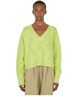 Rejina Pyo V-Neck Knitwear - Verde