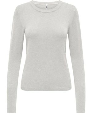 ONLY Round-Neck Knitwear - Grijs