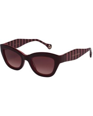 Carolina Herrera Cat Eye Zonnebril - Rood