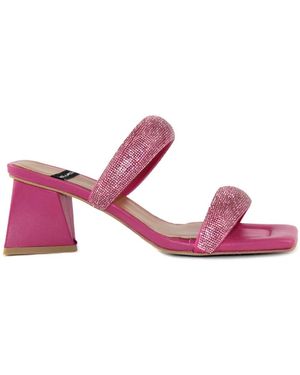 Ángel Alarcón Heeled Mules - Pink