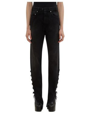 Olivier Theyskens Straight Fit Jeans - Black