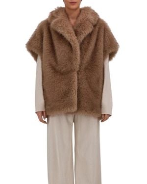 Herno Faux Fur & Shearling Jackets - Marrone