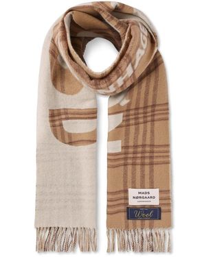 Mads Nørgaard Accessoires ,Veelkleurig ,Winter Scarves - Naturel