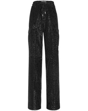 Philipp Plein Wide Trousers - Negro