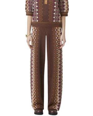 Suncoo Wide Trousers - Marrone