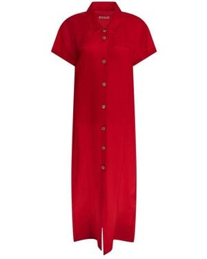 KHAITE Shirt Dresses - Rosso