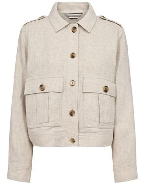 Part Two Stilvolle Jacke French Oak Melange - Natur