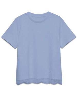 Vero Moda Tops ,Blauw ,Katoen Vmsara T-Shirt