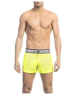Bikkembergs Badmode ,Geel ,Micro Zwemshort
