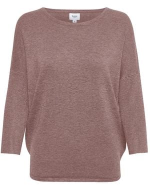 Saint Tropez Round-Neck Knitwear - Brown