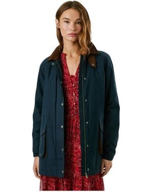 Pepe Jeans Jassen ,Groen ,Katoen Tess Jacket - Blauw