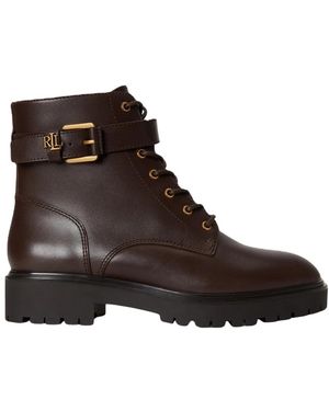 Ralph Lauren Lace-Up Boots - Brown