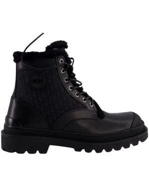 Dior Lace-Up Boots - Negro