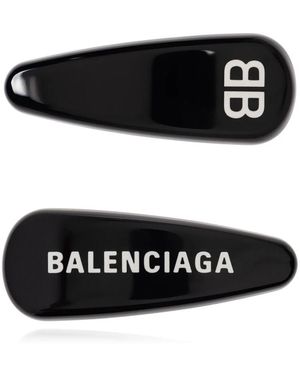 Balenciaga Zwei Haarspangen - Schwarz