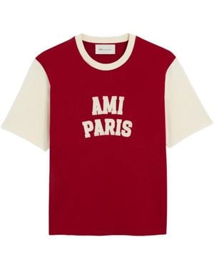 Ami Paris T-Shirts - Rojo