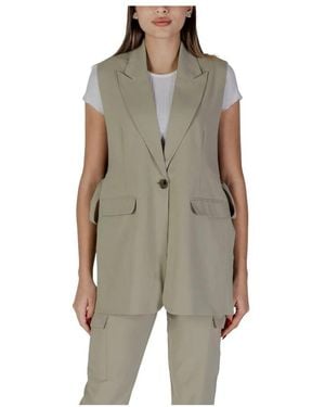B.Young Chaleco De Poliéster Verde Chaquetas De Mujer, Mujer, Talla