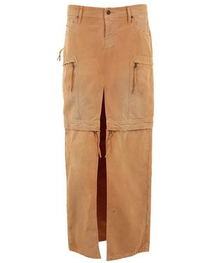 DSquared² Utility Distressed Long Skirt - Braun