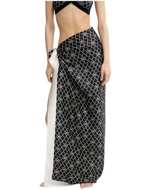 Max Mara Silky Scarves - Noir