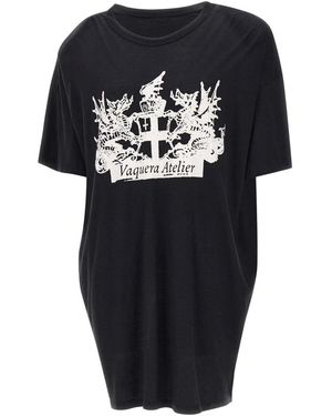 VAQUERA Short Dresses - Negro