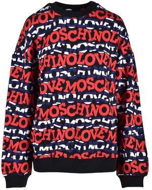 Love Moschino Maglione in cotone - Rosso