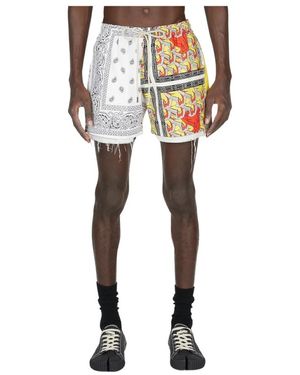 Children of the discordance Bandana print baumwollshorts - Schwarz