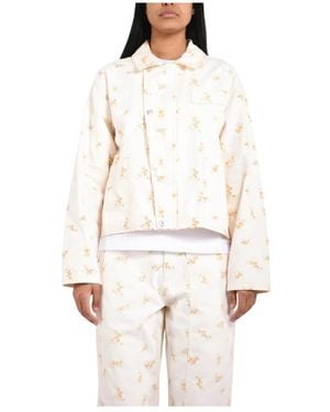 MSGM Denim Jackets - White