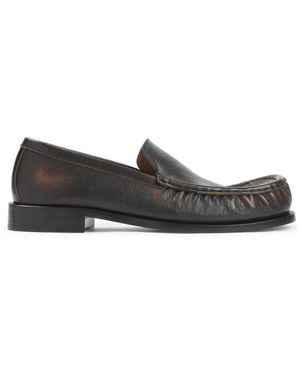 Dries Van Noten Leather Loafers - Black