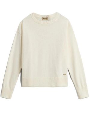 Woolrich Round-Neck Knitwear - Blanc