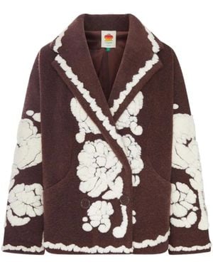 FARM Rio Double-Breasted Coats - Marrón