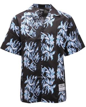 Comme Des Fuckdown Short Sleeve Shirts - Azul